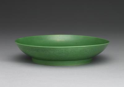 图片[2]-Plate with eight treasures in green glaze, Qing dynasty, Yongzheng reign, 1723-1735-China Archive